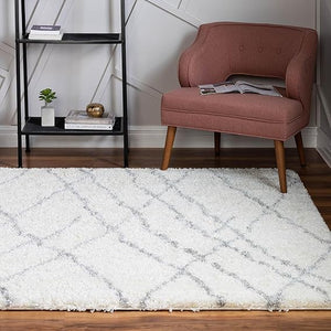 6 Ft Round Shag Area Rug – Soft Touch Polypropylene