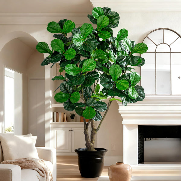 Artificial Fiddle Leaf Fig Tree with Pot