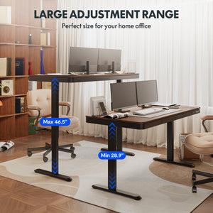 55-Inch Electric Standing Desk with Drawer & USB Charging