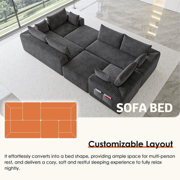 146" Modular Sectional Cloud Couch