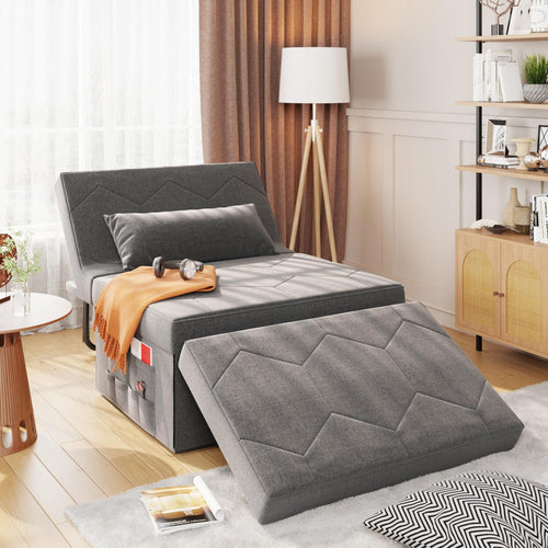 4-in-1 Convertible Sleeper Chair with Adjustable Backrest