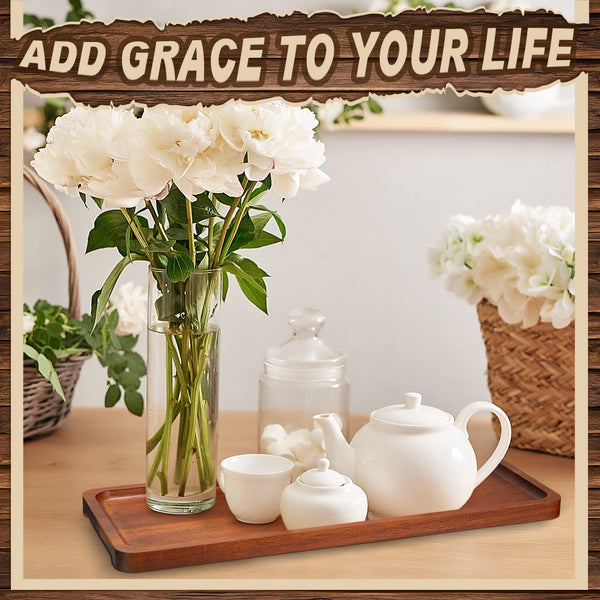 Acacia Wood Serving Trays Set of 10