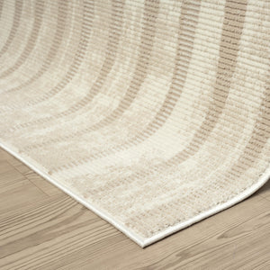 Washable Area Rug – Geometric Cream