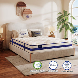 Hybrid Innerspring Mattress in a Box – Twin, Full, Queen, Twin XL