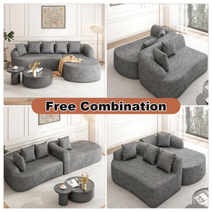 Modular Sectional Sofa with Deep Seat & Chaise