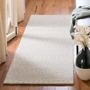 Handmade Wool Runner Rug 2'3" x 7' – Moroccan Boho Geometric