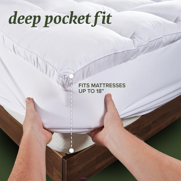 Quilted Pillow Top Mattress Pad & Protector