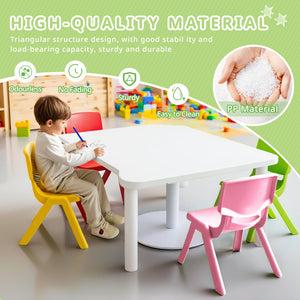 Stackable Kids Plastic Chairs Set for Classroom & Daycare
