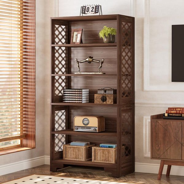 71" Tall 6-Tier Bookshelf