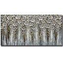 Abstract Floral Canvas Wall Art – Hand-Painted Acrylic Painting