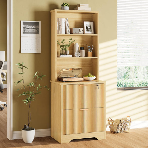 2-Drawer File Cabinet with Lock