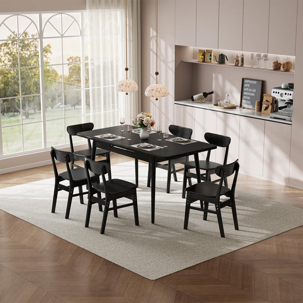 Extendable Solid Wood Dining Table
