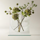 Ellipse Glass Vase — Modern Sculptural Decorative Vase
