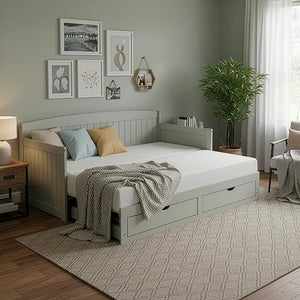 Twin to King Daybed with Trundle & Storage Drawers