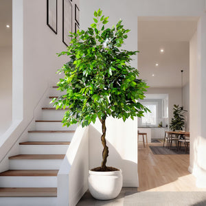 Large Artificial Ficus Tree – Indoor Floor Plant Decor