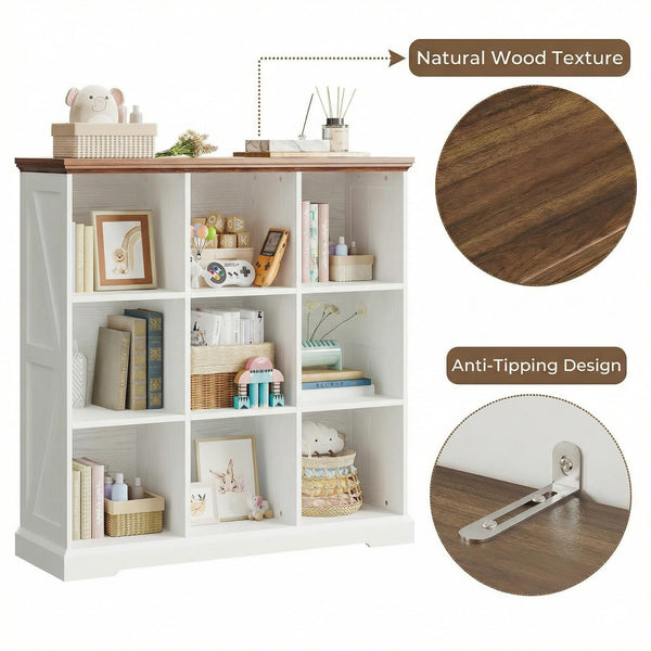9-Cube Storage Organizer Bookshelf