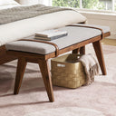 Mid-Century Modern End of Bed Bench