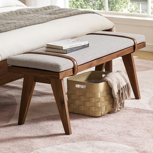 Mid-Century Modern End of Bed Bench