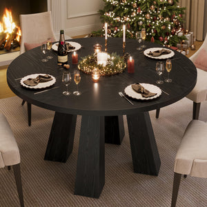 47" Round Dining Table for 4-6