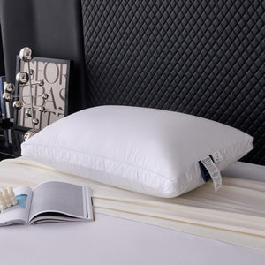 Organic Cotton Bed Pillows with Pillowcase – Down Alternative, Queen & King
