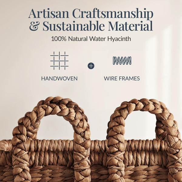 3-Piece Woven Storage Baskets Set