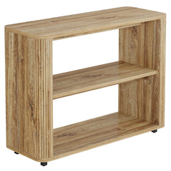 Narrow 3-Tier Side Table with Storage Shelves