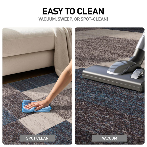 Contemporary Geometric Area Rug – Non-Slip, Non-Shedding | 7'10" x 10'