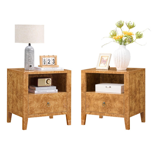 Mid-Century Modern Nightstand with Drawer