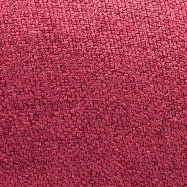 Tufted Fabric Ottoman Bench – Deep Red