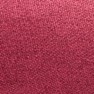 Tufted Fabric Ottoman Bench – Deep Red