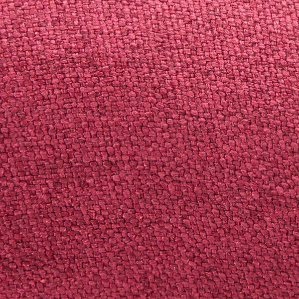 Tufted Fabric Ottoman Bench – Deep Red