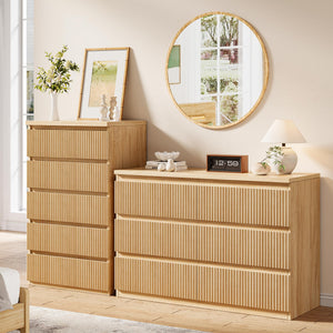 Fluted 5-Drawer Dresser