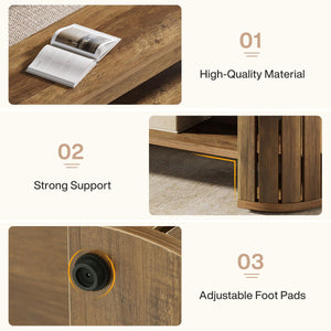 63" Entryway Shoe Bench with Open Storage Shelf