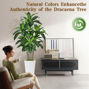 Artificial Dracaena Tree with Planter – 6ft & 7ft