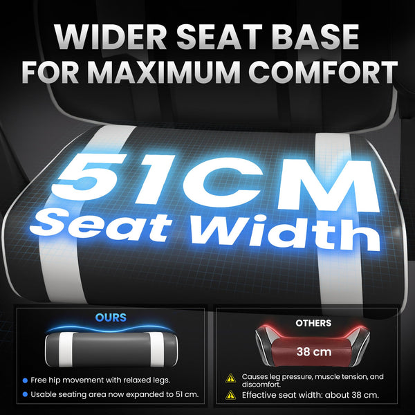 Gaming Chair with Footrest