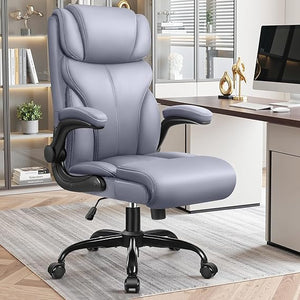 Ergonomic High Back Office Chair with Flip-Up Armrests