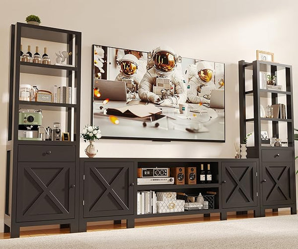 94" Wall Entertainment Center with Power Hub
