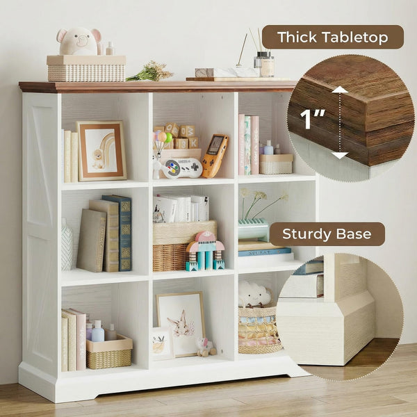 9-Cube Storage Organizer Bookshelf