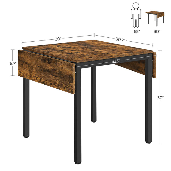 Extendable Dining Table Set with 2 Chairs