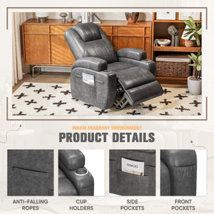 Power Lift Recliner Chair with Massage & Storage