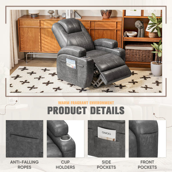 Power Lift Recliner Chair with Massage & Storage