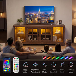 55" LED TV Stand with Charging Station