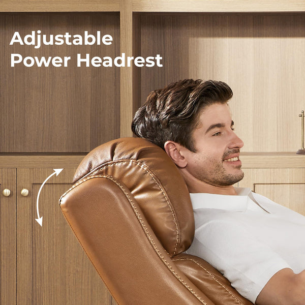 Power Recliner Chair with Adjustable Headrest & USB Ports
