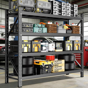 Heavy Duty 4-Tier Adjustable Metal Garage Shelving Unit