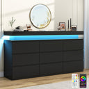 9 Drawer Dresser with LED Light