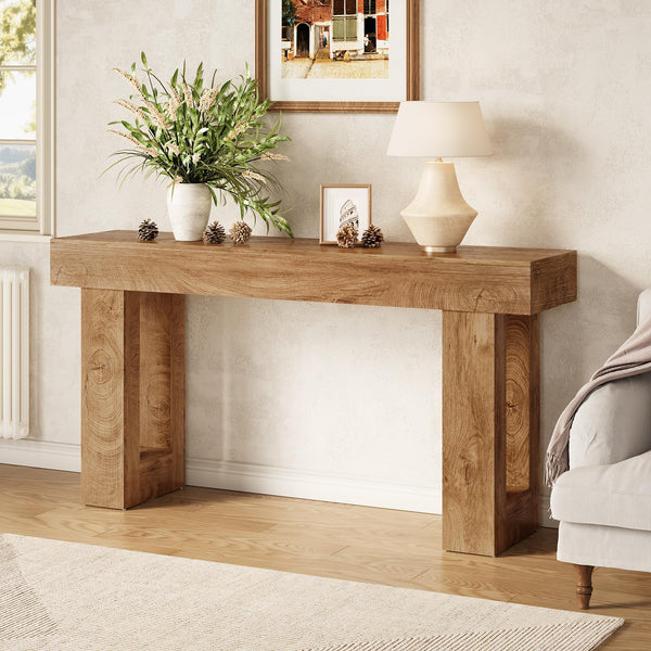 63-Inch Console Table for Entryway, Sofa Table, Hallway & Living Room