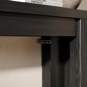 Fluted Console Table with Storage – 71 Inch Entryway Sofa Table
