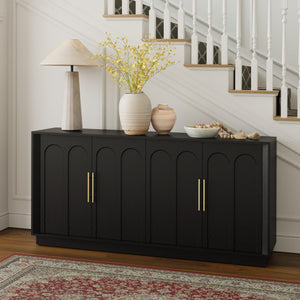 67" Arched Door Sideboard Buffet Cabinet with Storage
