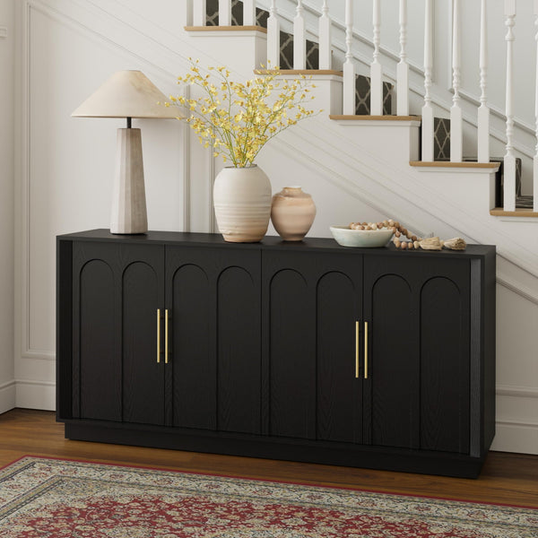 67" Arched Door Sideboard Buffet Cabinet with Storage