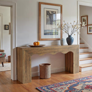63" Wavy Console Table with Storage